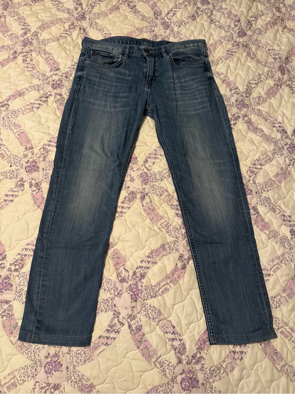 Banana Republic Dark Blue Straight-Leg Jeans